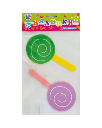 Наліпки для творчості «Цукерки» повсть, 2 шт. в упаковці, ТМ 1 Вересня