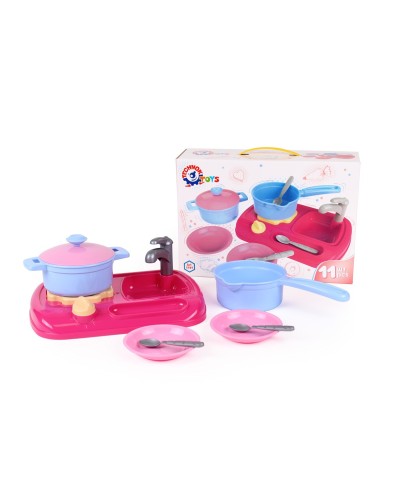 Набір «Кухня» з 11 предметів, у коробці 33х23х10,5 см, ТМ Технок