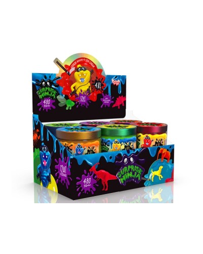 Слайм «Surprise Ninja 4 XL», в асортименті, у контейнері 7,5х9,5х9,5 см, ТМ Данко Тойс