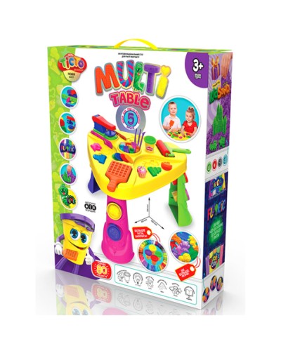 Ігровий столик на 80 елементів з повітряними кульками, пластиліном, кінетичним піском, ТМ ДанкоТойс