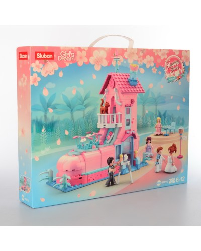 Конструктор «Будинок весілля» на 398 деталей та 5 фігурок, у коробці 42,5х33,5х7 см, SLUBAN