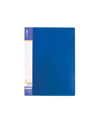 Папка з боковим притиском А4 Clip В light, синя, ТМ Economix