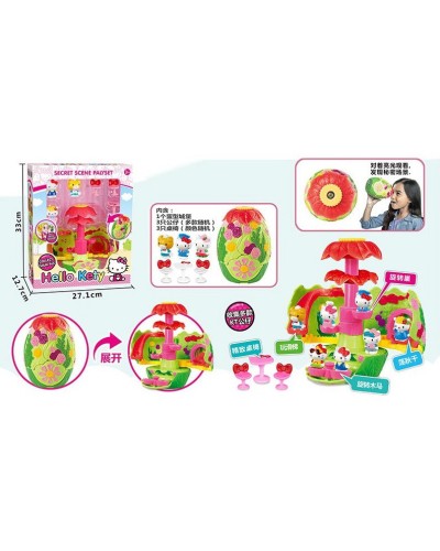 Будиночок-яйце «Hello Kety» калейдоскоп, 3 фігурки, аксесуари, у коробці 27х12,7х33 см
