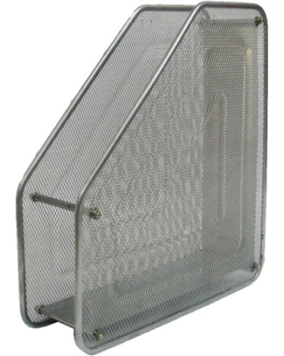 Лоток вертикальний металевий на 1 відділення срібний 335х285х80 мм, ТМ Leader