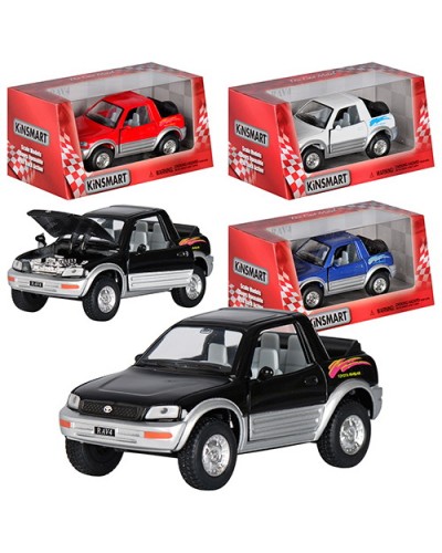 Машина 12 см 1:32 металева інерційна з дверима та капотом, що відкриваються, в асортименті, у коробці 16х8х7,5 см, KINSMART