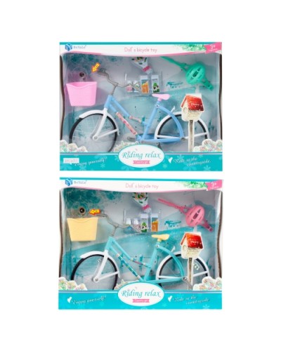 Велосипед для ляльки, в асортименті, у коробці 31х6,5х25 см