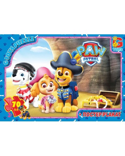 Пазли «Paw Patrol» на 70 елементів, ТМ G-Toys