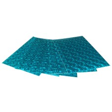 Фоаміран A4 товщиною 1,8 мм 5 аркушів, голографічний світло-блакитний, ТМ Мандарин