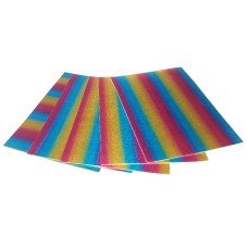 Фоаміран А4 товщиною 1,8 мм 5 аркушів, райдужний, ТМ Мандарин