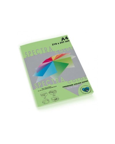 Папір кольоровий, А4, 100 аркушів, 80 гр/м2, пастель світло зелений, SPECTRА COLOR