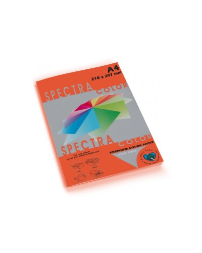 Папір кольоровий А4 100 аркушів 160 г/м2, інтенсив червоний, SPECTRА COLOR