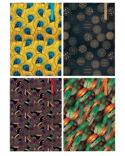 Блокнот «Pattern styl» А5 на 160 аркушів у лінію з твердою ламінованою обкладинкою, в асортименті, ТМ Рюкзачок