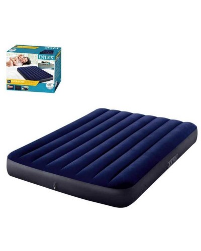 Матрац надувний 137х191х25 см синій з максимальним навантаженням до 170 кг, у коробці 28х11х36 см, ТМ Intex