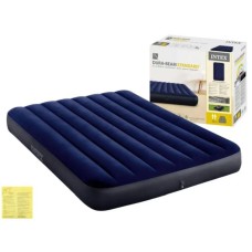 Матрац надувний 152х203х25 см з максимальним навантаженням до 210 см синій, у коробці, ТМ Intex