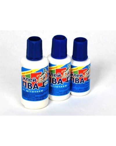 Клей ПВА з пензликом 50 мл, ТМ Еталон