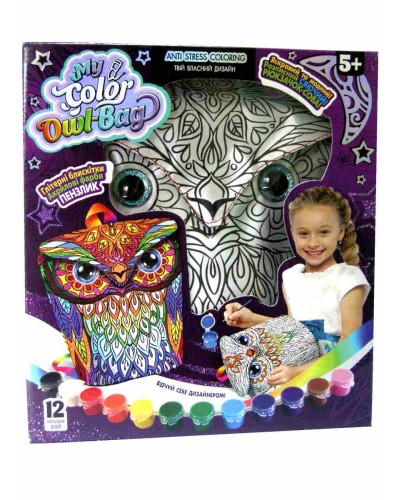 Набір для творчості «Рюкзачок - сова. My Color Owl-Bag» ТМ Данко Тойс