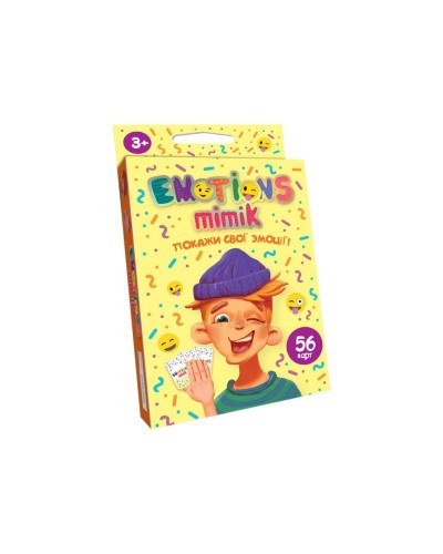Гра карткова «Emotions Mimik», у коробці 13х9х2,5 см, ТМ Данко Тойс