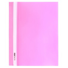 Папка-швидкозшивач А4 з прозорим верхом без перфорації, рожева, ТМ Economix