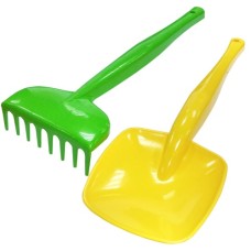 Набір для піску: лопатка і граблі довжиною 32 см, ТМ Тигрес