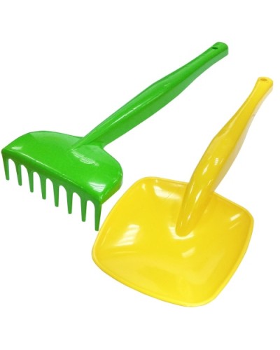Набір для піску: лопатка і граблі довжиною 32 см, ТМ Тигрес