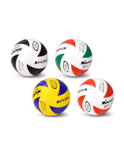 М'яч волейбольний PVC з металевою голкою в комплекті, в асортименті, у сітці