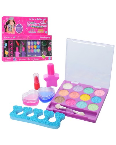 Дитяча косметика: набір для манікюру, тіні, лак, помада, в асортименті, у коробці 33х23,5х3,5 см
