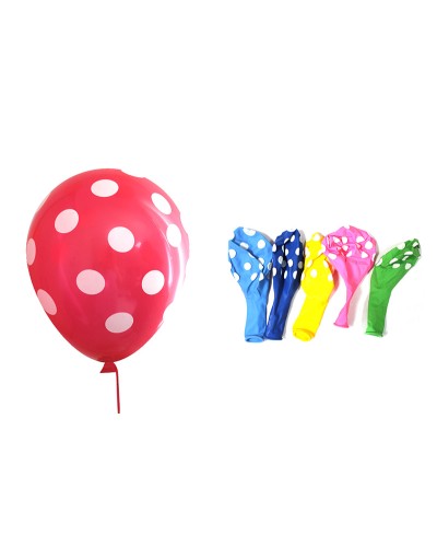 Кульки повітряні «Горошок» 30 см, в асортименті, Gemar