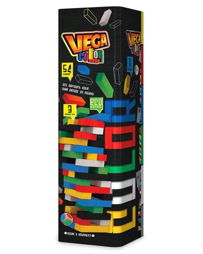 Гра настільна «VEGA. COLOR» розвиваюча, у коробці 10х10х31 см, ТМ Данко Тойс