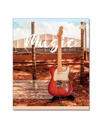 Зошит на 96 аркушів у лінію « Відчуй музику», №2011, ТМ Brisk