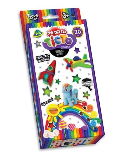 Набір тіста для ліплення «Master Do» 20 кольорів по 20 г, у коробці 12х2х25 см, ТМ Данко Тойс
