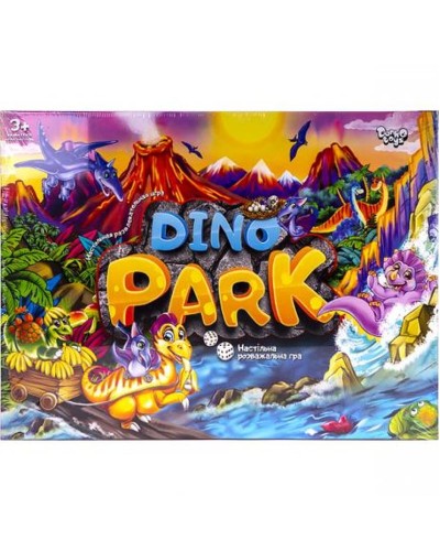 Гра настільна «Dino Park» розважальна, у коробці 36х25х2,5 см, ТМ Данко Тойс