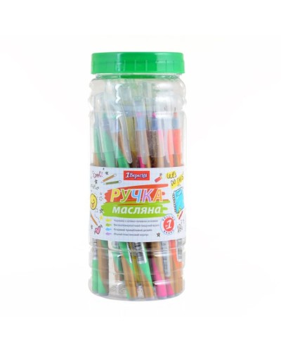 Ручка «Goldstar», кульково - масляна, синя, ТМ 1 Вересня