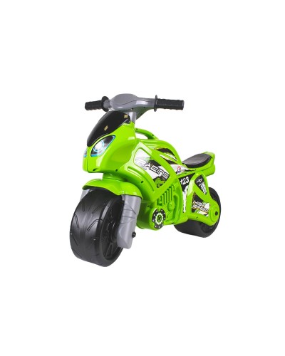 Мотоцикл 2-колісний 72х52х35 см зелений з максимальним навантаженням до 20 кг, ТМ Технок