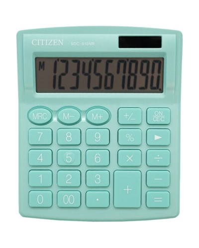 Калькулятор «CITIZEN» 12,5х10,5 см, SDC810NRGRE-green