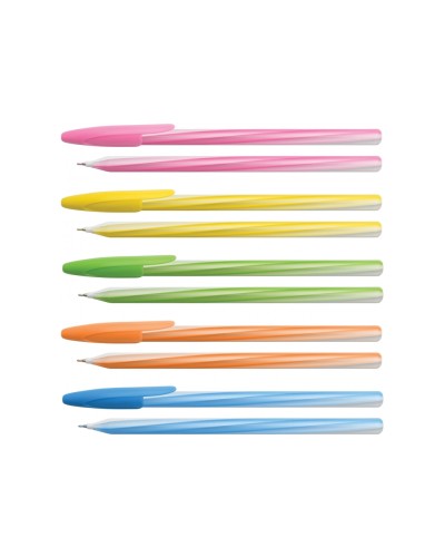 Ручка «FRESH» масляна синя 0,7 мм, в асортименті, ТМ Optima