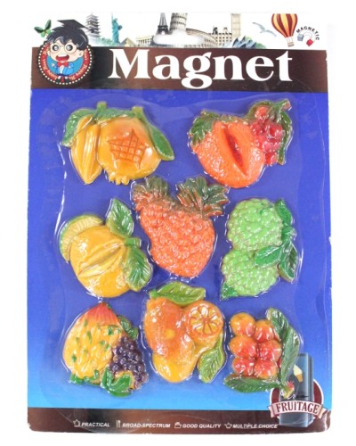 Магніти для дошки «Фрукти», 8 шт., TM Leader