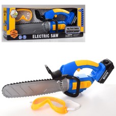 Бензопила 43 см зі звуком,світлом та захисною маскою, на батарейці, у коробці 44х15х9 см