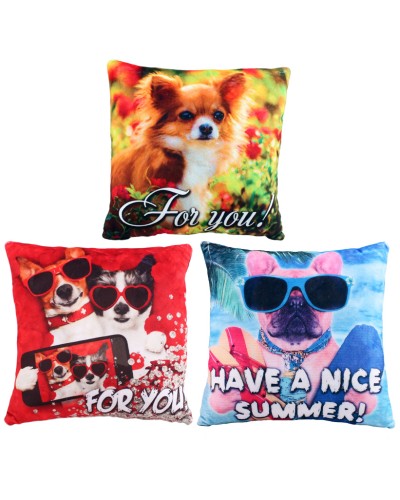 Подушка «Принт №2» 26х26х10 см, в асортименті, ПП Копиця