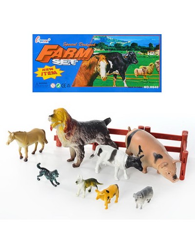 Набір свійських тварин, 8 шт у пакеті 26х19,5х6 см