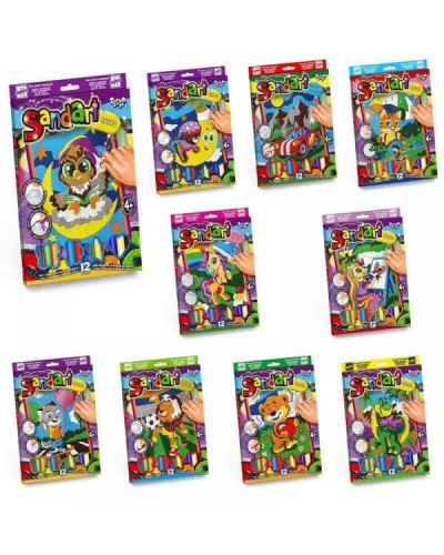 Креативна творчість «Фреска із піска. Sand Art», у коробці 27х21,5х2 см, ТМ Данко Тойс