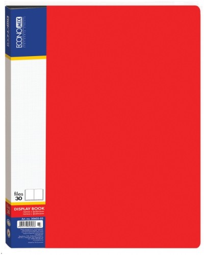 Папка А4 з 30 файлами червона, ТМ Economix