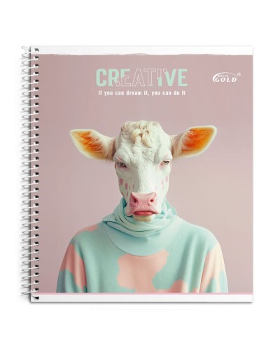 Блокнот «Мікс №1» А5 на 96 аркушів у клітинку на спіралі збоку, №1581, ТМ Brisk