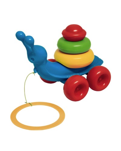 Розвиваюча іграшка «Равлик» з 8 елементів, у сітці 23х13,5х18 см, ТМ Тигрес