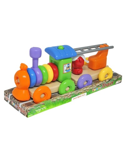 Розвиваюча іграшка «Funny train» з 23 елементів, на планшетці 22х38х17,5 см, ТМ Tигрес