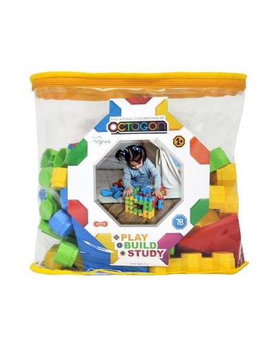Конструктор «Octagon» на 78 елементів, у сумці, ТМ Тигрес