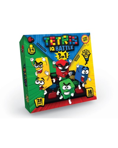 Гра настільна «Tetris IQ battle 3 in 1» розважальна, у коробці 25х25х4 см, ТМ Данко Тойс