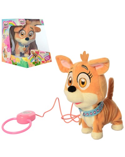 Собачка «Кіккі» 18 см р/к музична з українською озвучкою та рухомими деталями, у коробці 18,5х23х21 см