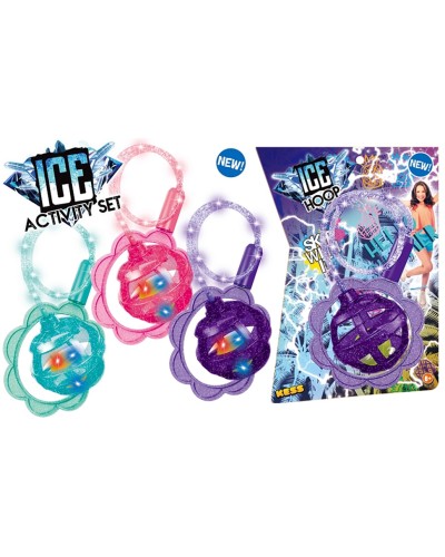 Скакалка на одну ногу, світло 3 режими, в асортименті, на планшетці 22х29 см