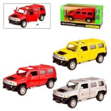 Машина «Hummer» 1:43 металева інерційна, двері відкрив., в асортименті, у коробці 14,5х6,5х7 см