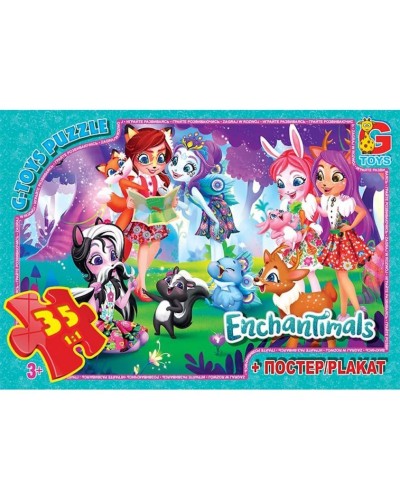 Пазли «Enchantimals» на 35 елементів, ТМ G-Toys